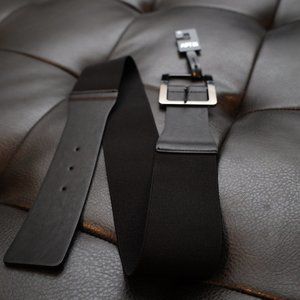 NEW Apt 9 black thick band belt
